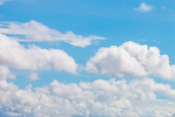 Beautiful white clouds in the sky.