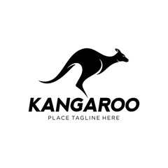 Kangaroo Logo Design Vector Image