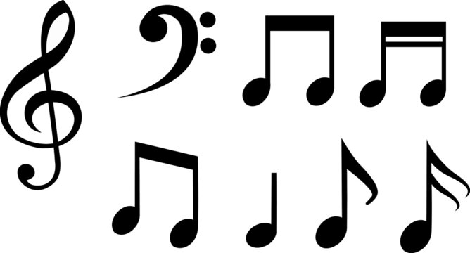 Music notes - classic music.