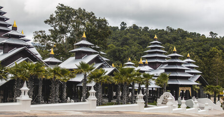 Namtok Phlio National Park, ancient pagoda and waterfall in Chanthaburi, Thailand