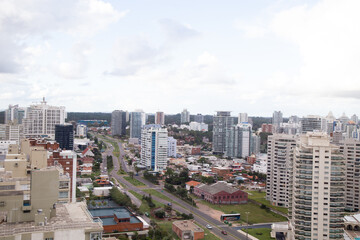 Fototapeta na wymiar View of buildings in Punta del Este. Uruguay