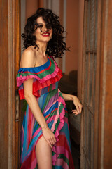 Fototapeta premium Woman summer warm portrait