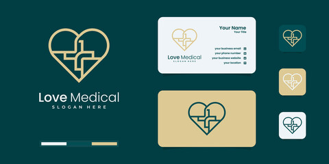 Love medical logo design templates.