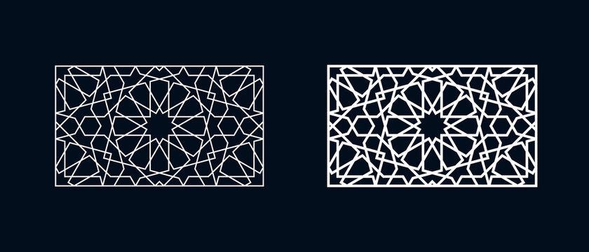 Islamic pattern for laser cutting