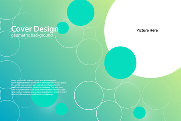 Vibrant green and yellow geometric cover design with modern abstract patterns, perfect for creative branding, marketing materials, and eye-catching presentations in editable vector format