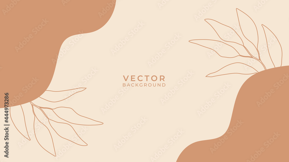 Poster vector set of abstract creative backgrounds in minimal trendy style with copy space for text - desig
