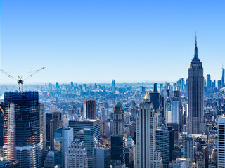 Fototapeta na wymiar ニューヨーク　マンハッタンの摩天楼