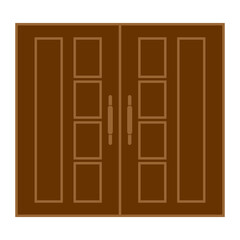 doors icon set vector sign symbol