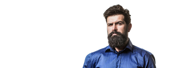 Male beard and mustache. Elegant man and business. Sexy male, brutal macho, hipster. Elegant handsome man. Handsome bearded businessman