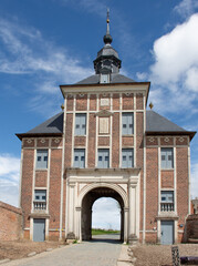 Norbertus Gate at the park abbey seen from the inside in
Leuven, Belgium