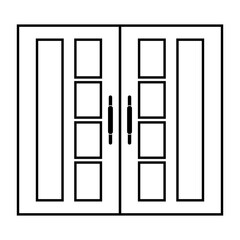 doors icon set vector sign symbol