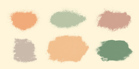 Grunge powder stains . Splatter set. Abstract backdrops. Powder texture backgrounds. Highly detailed grunge. Trendy pastel color overlays.