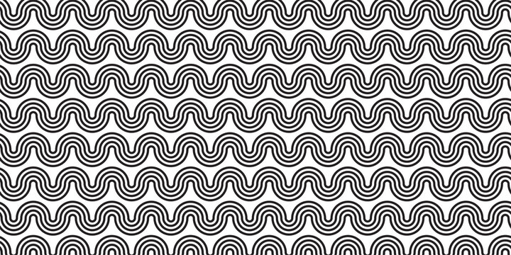 Black And White Abstract Pattren Wave Background