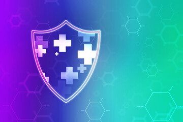 2D illustration medical structure background