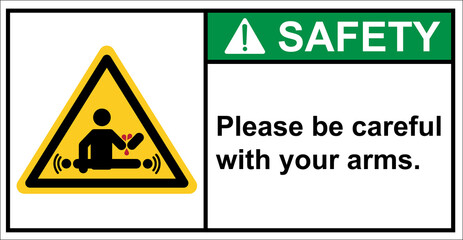 The warning label starts working automatically.,Safety sign.