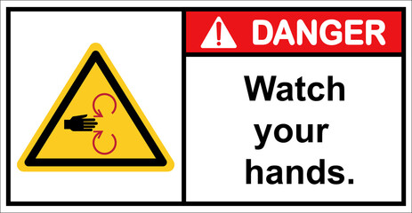 Beware of the danger of spindle rotation.,Danger Sign