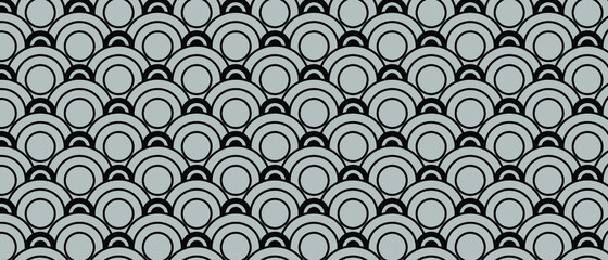 Gray Japanese paper and Japanese pattern background. Modern abstract vector texture.