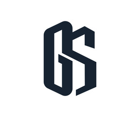 letter GS OS logo design