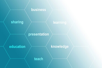 2D Digital Abstract Business Networking background