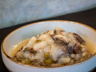 Japanese octopus or tako wasabi.