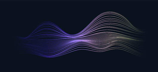 Abstract line wave background