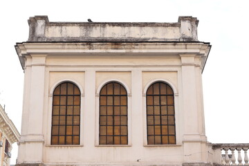 Rome Market Hall Exterior Detail with Arched Windows, Prati District