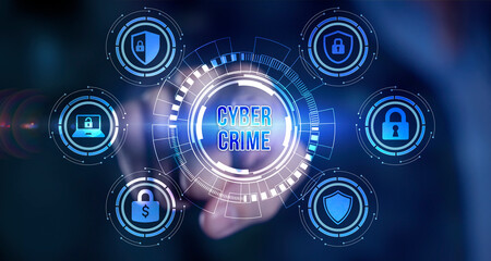 Internet, business, Technology and network concept. Cyber security data protection business technology privacy concept.