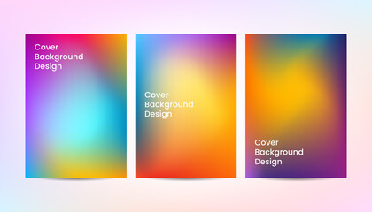 Dynamic abstract gradient color cover background design.