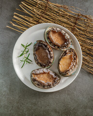 Fresh seafood abalone from the sea