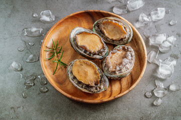 Fresh seafood abalone from the sea