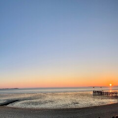 Sehr sch&ouml;ner Sonnenuntergang auf der Insel F&ouml;hr