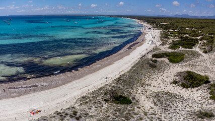 Es Trenc beach, Campos municipality, Mallorca, Balearic Islands, Spain