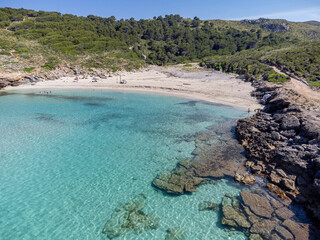 Sa Font Salada beach, protected natural area, capdepera, Mallorca, Balearic Islands, Spain