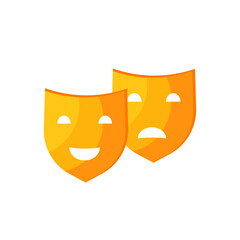 These are masks isolated on a white background.