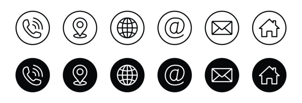 Web icon set. Website set icon vector
