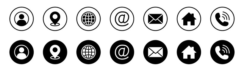 Web icon set. Website set icon vector