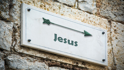 Street Sign to Jesus
