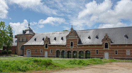 Fototapeta na wymiar 17th century Farm of abbey of Park, Leuven, Belgium