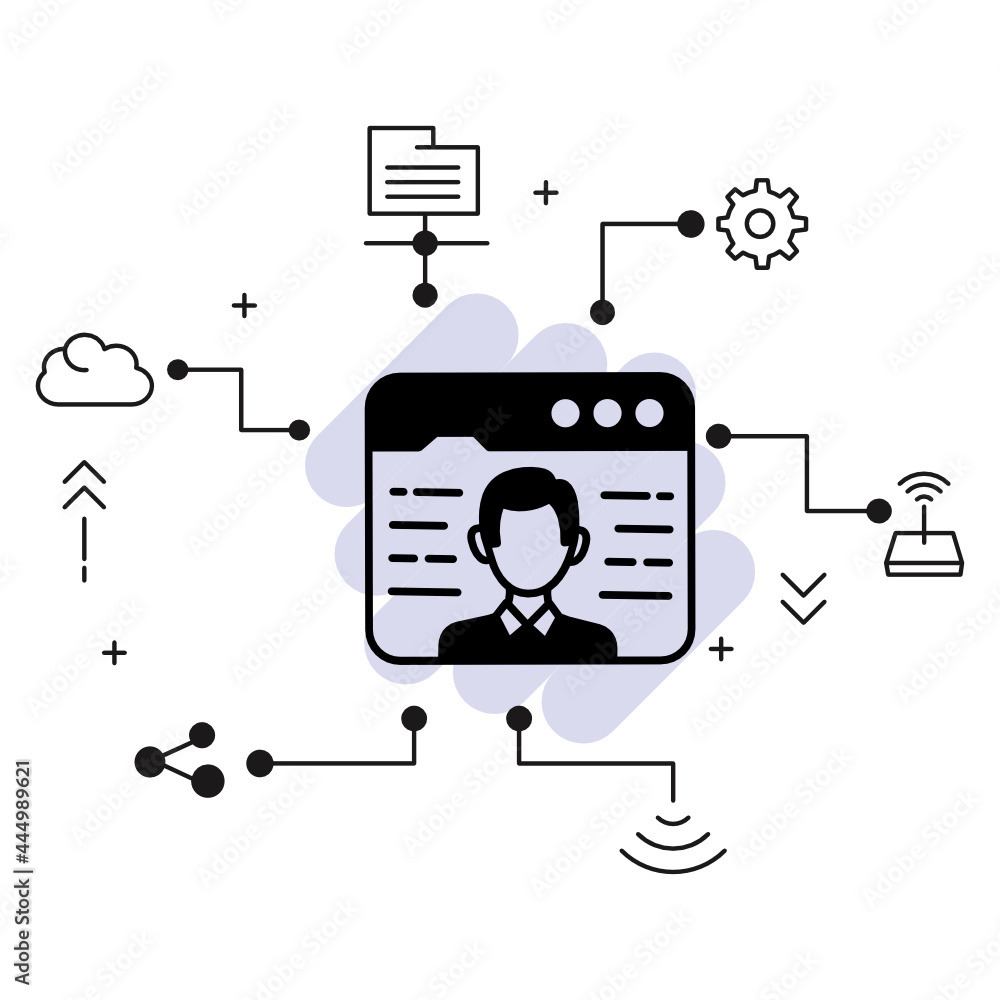 Aufkleber webinar concept, online conferencing vector glyph icon design, cloud computing and web hosting servi