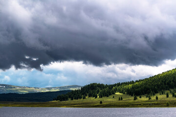 Uzunkel Mountain Lake. Altai