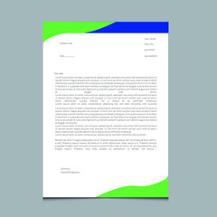 Letter Head Design and Art work Template