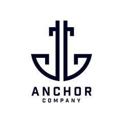 Anchor Logo Design, Marine Retro Emblems