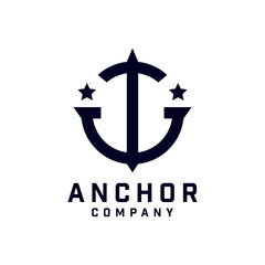 Anchor Logo Design, Marine Retro Emblems