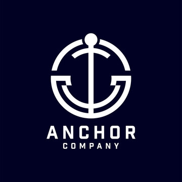 Anchor Logo Design, Marine Retro Emblems