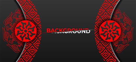 Luxury mandala background design with red color pattern. Ornamental mandala template for decoration, wedding cards, invitation cards, cover, banner