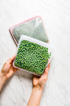 Blanched Green Peas, the preparation and process.