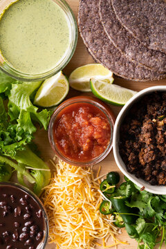 Ingredients for Hard Shell Tacos