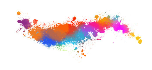 Fototapeta na wymiar Abstract multicolored blot. Frame for text rainbow . Vector illustration