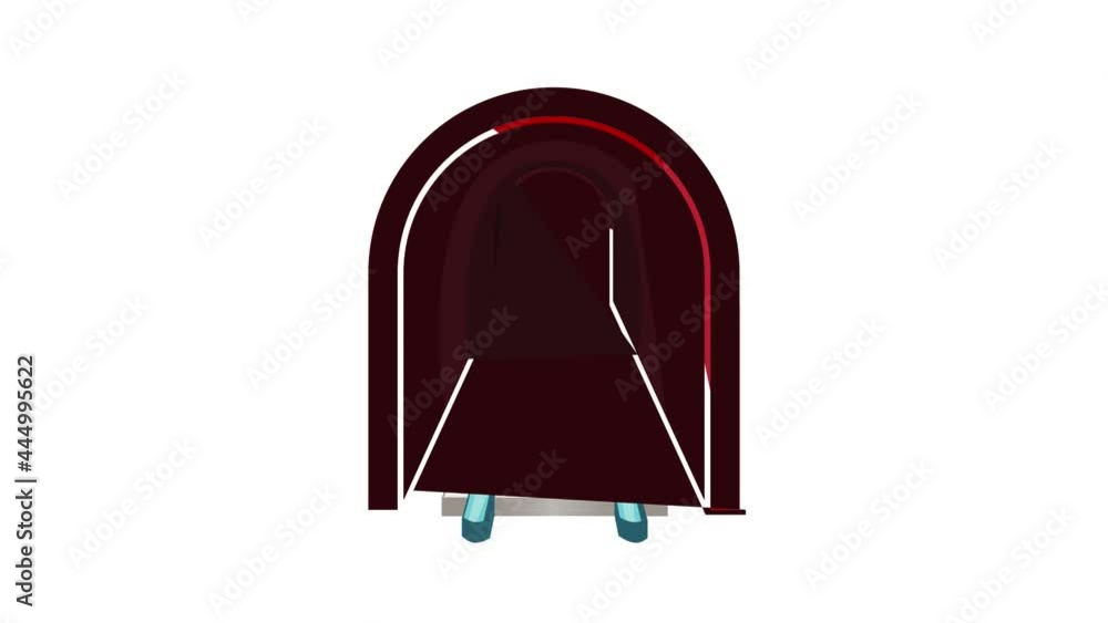 Poster rails icon animation cartoon best object isolated on white background