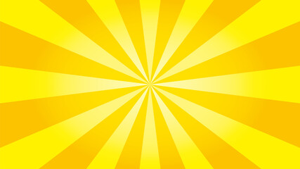 グラデーションを使用したイエローとオレンジフラッシュのベクターイラスト(横長ワイド)